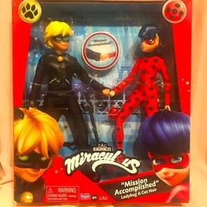 Miraculous Ladybug and Cat Noir - Mission Accomplished! Doll Set action figures